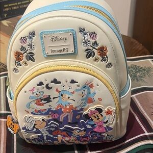 Loungefly Disney Kids Backpack - Cream and Light Blue